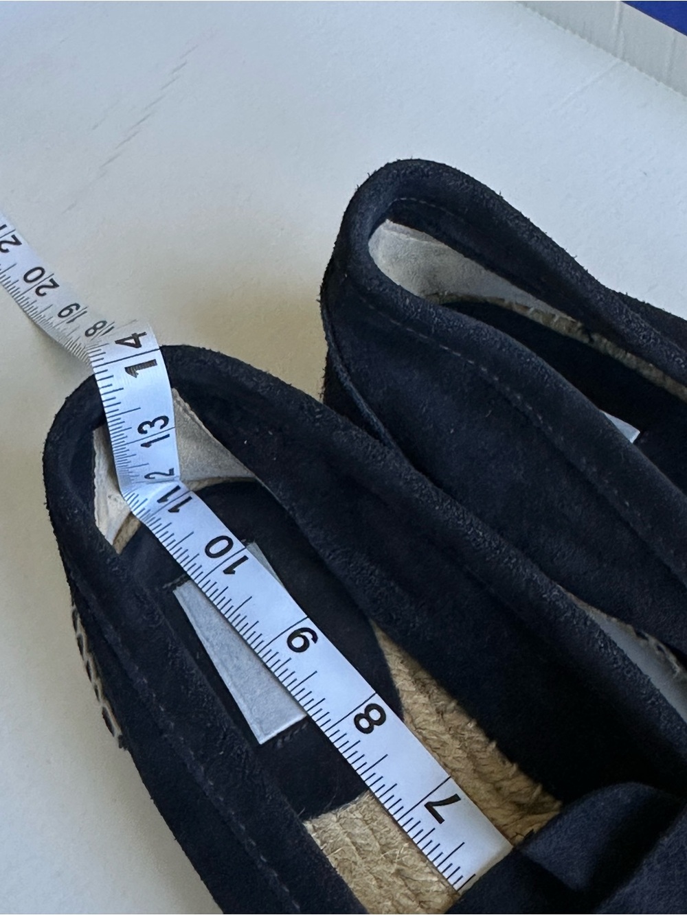 Reiss Cannes Navy Suede Penny Strap Espadrille Loafers EU 44 US 11 - Picture 7 of 16